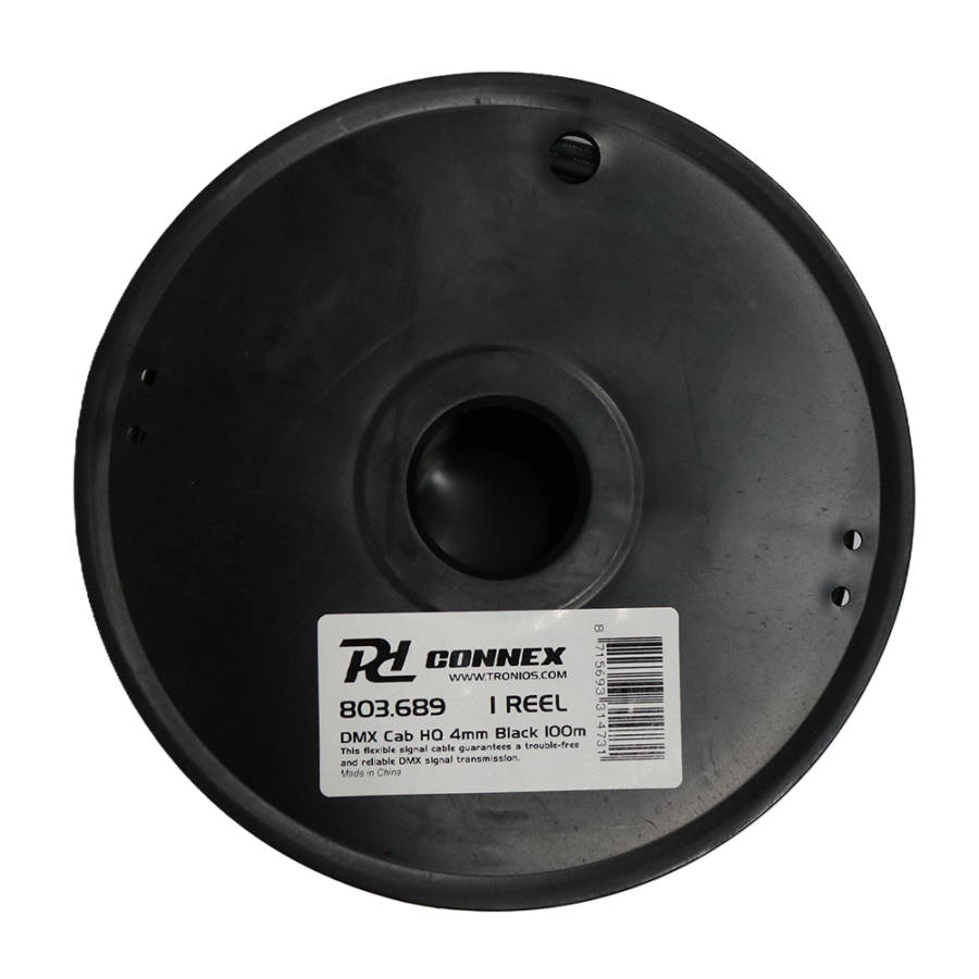 FILO DX5.0B DMX CABLE 5MM BLACK 100M