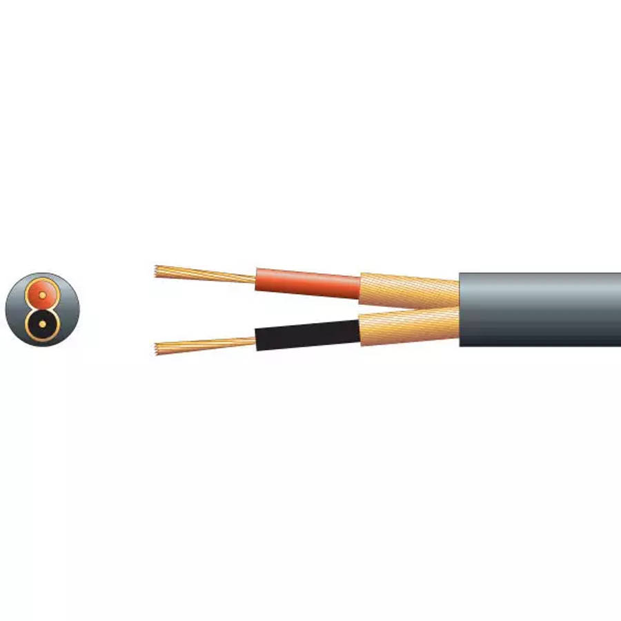 FILO MC6.5B MICROPHONE CABLE 2CORE + SCREEN 6.5MM BLACK 100M