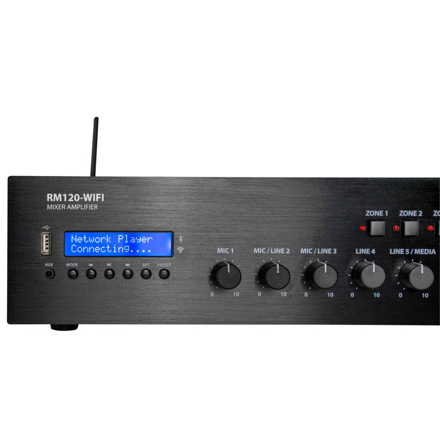 ADASTRA RM120D-WIFI 100V MIXER AMPLIFIER 120W USB/BT/FM/DAB+/WIFI