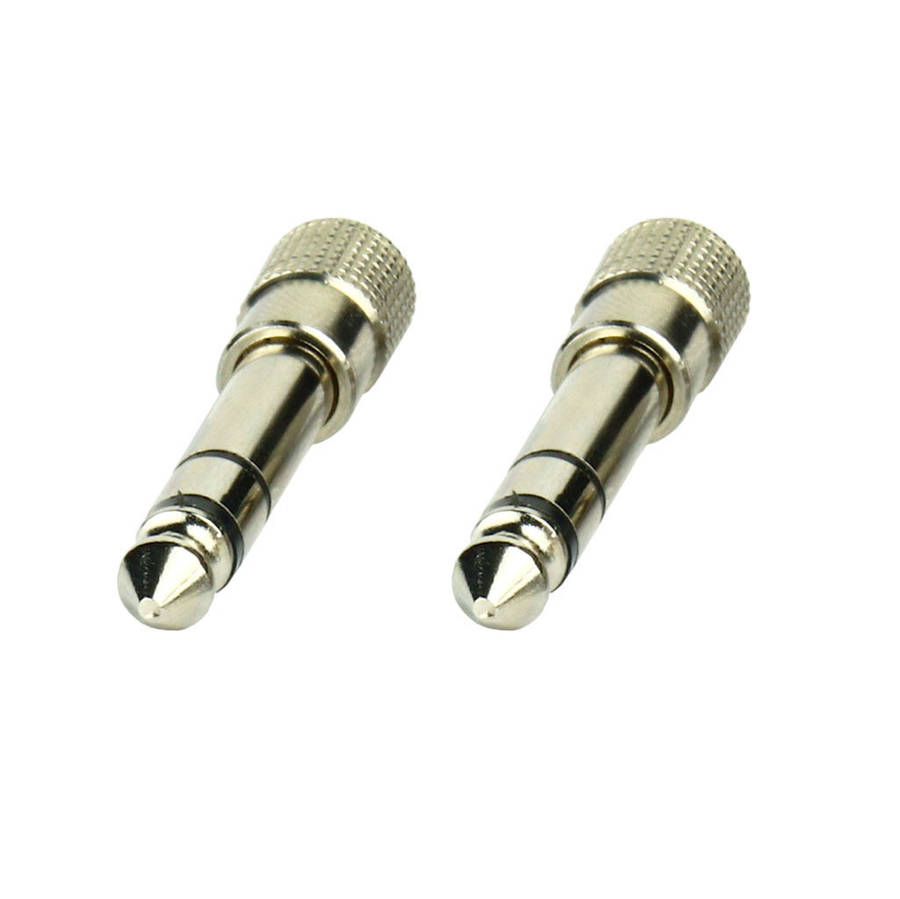 Tecnix 1/4" Jack to Mini Jack Stereo - Stereo Silver Chassis Adaptor