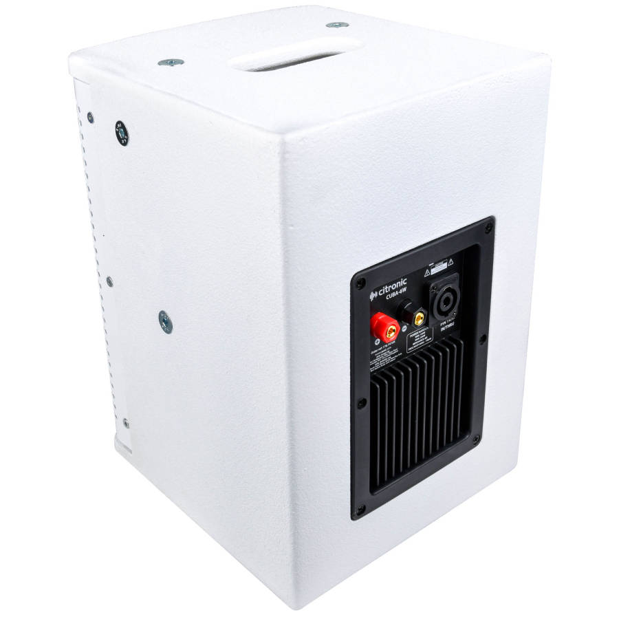 CITRONIC CUBA-6W WALL MOUNT SPEAKER 6INCH WHITE 100W 8OHM