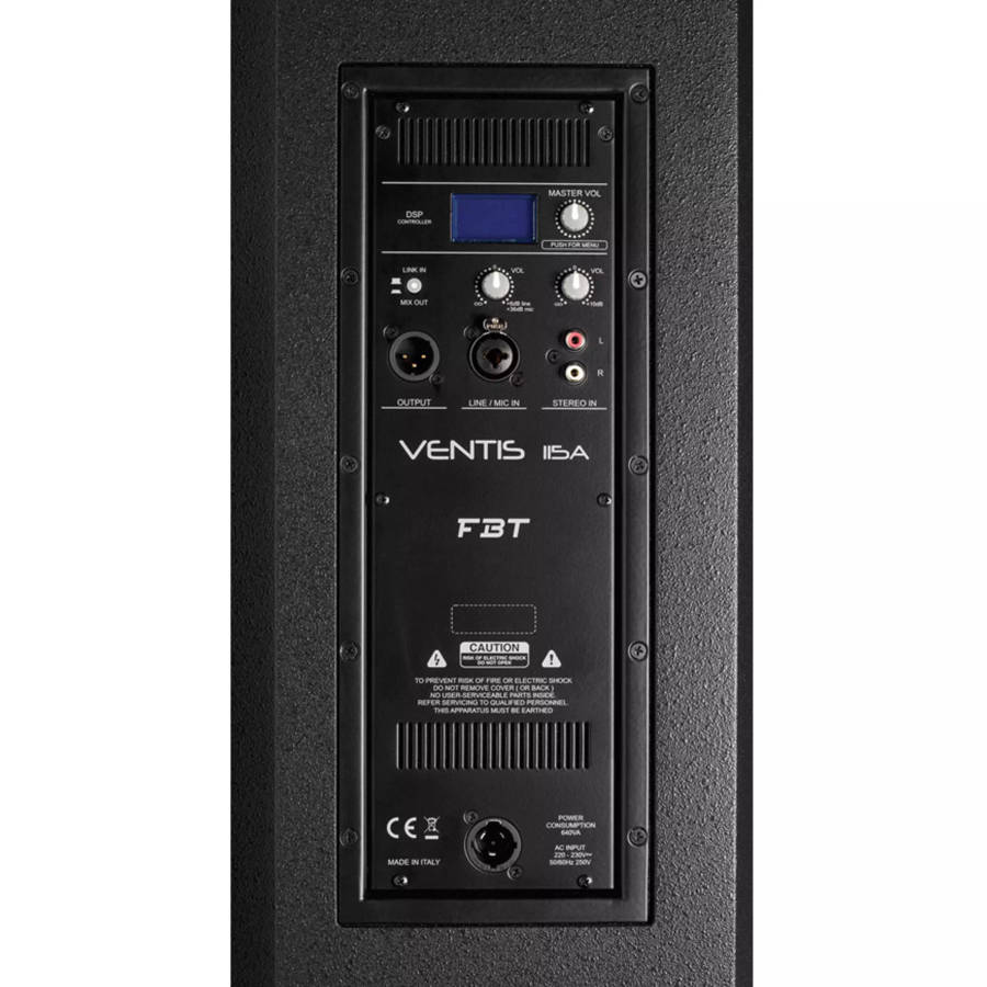 FBT VENTIS112A PA SPEAKER ACTIVE 12INCH BLACK 700W + 200W