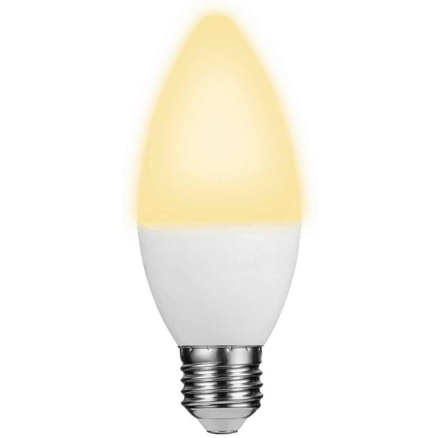 Switched 5w Candle LED Light Bulb E27 - Warm White