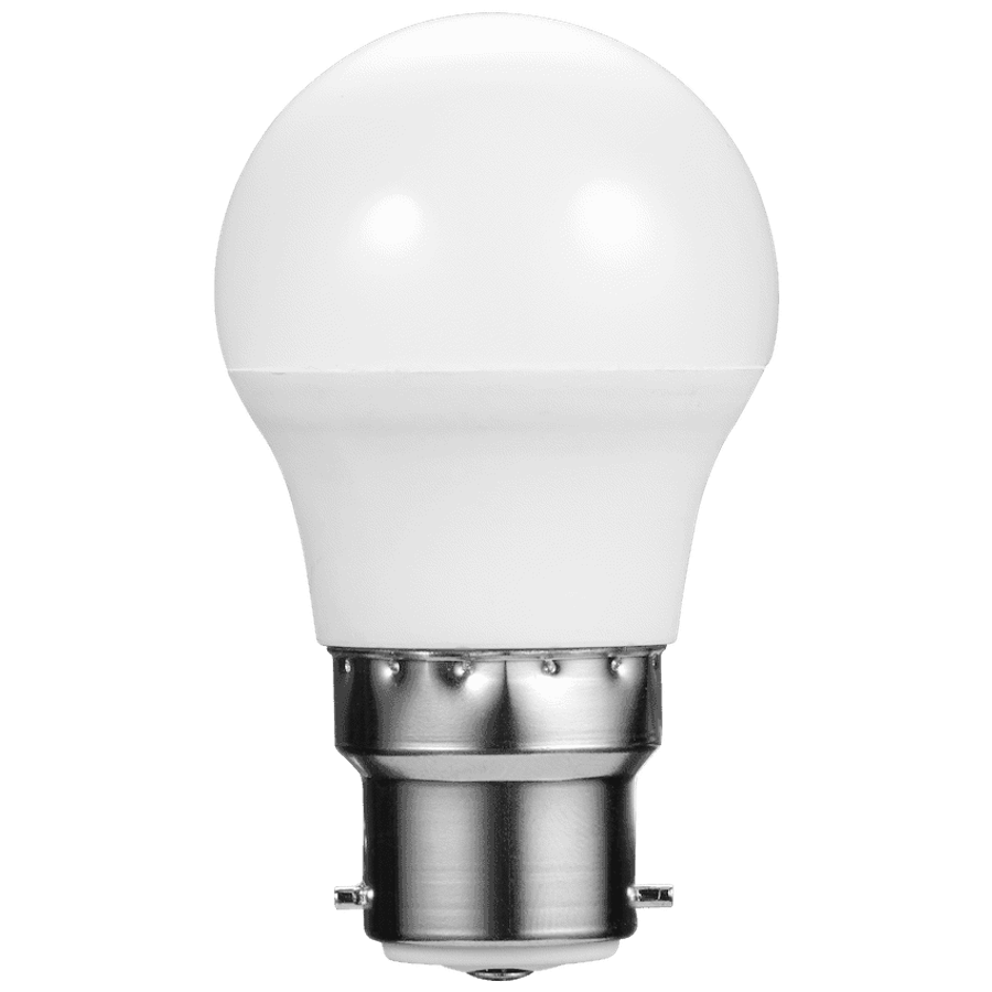 Switched 5w Golfball LED Light Bulb B22 - Warm White