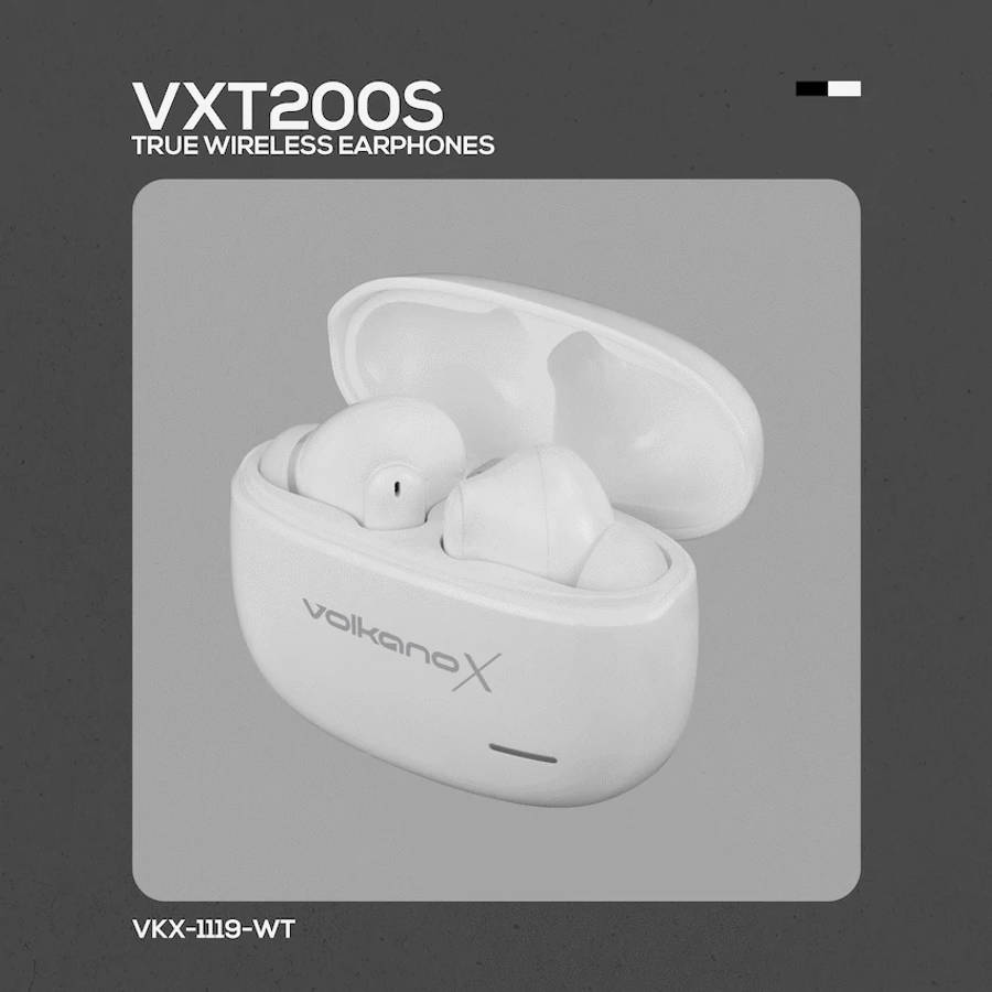 VolkanoX VXT200S Hybrid ANC TWS Earphones - White