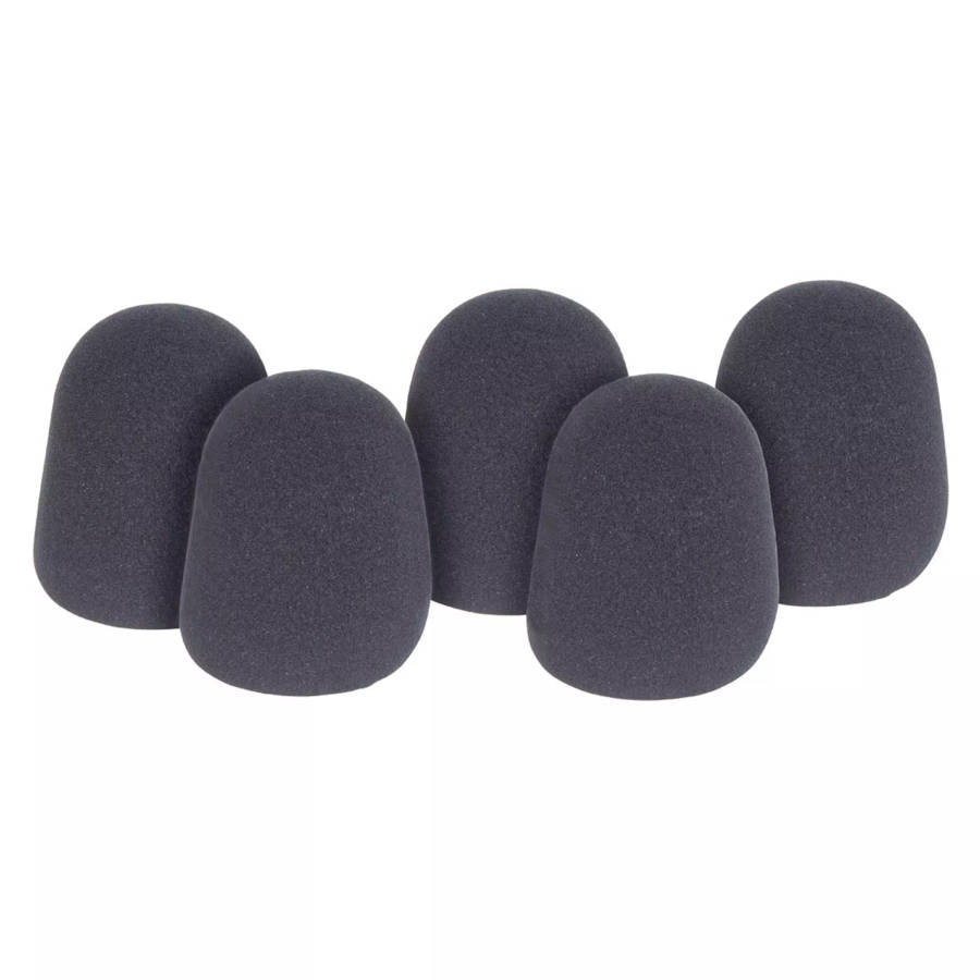 QTX MICROPHONE WINDSHIELD BLACK 35MM 5PC
