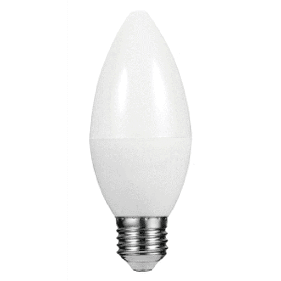 Switched 5w Candle LED Light Bulb E27 - Warm White