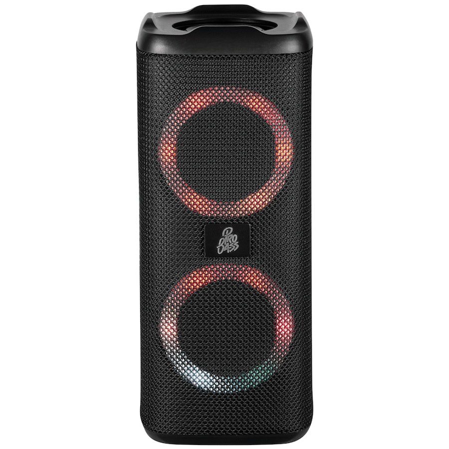 Pro Bass Pulse Box Portable Bluetooth Speaker - Black