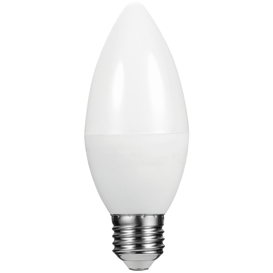 Switched 5w Candle LED Light Bulb E27 - Warm White