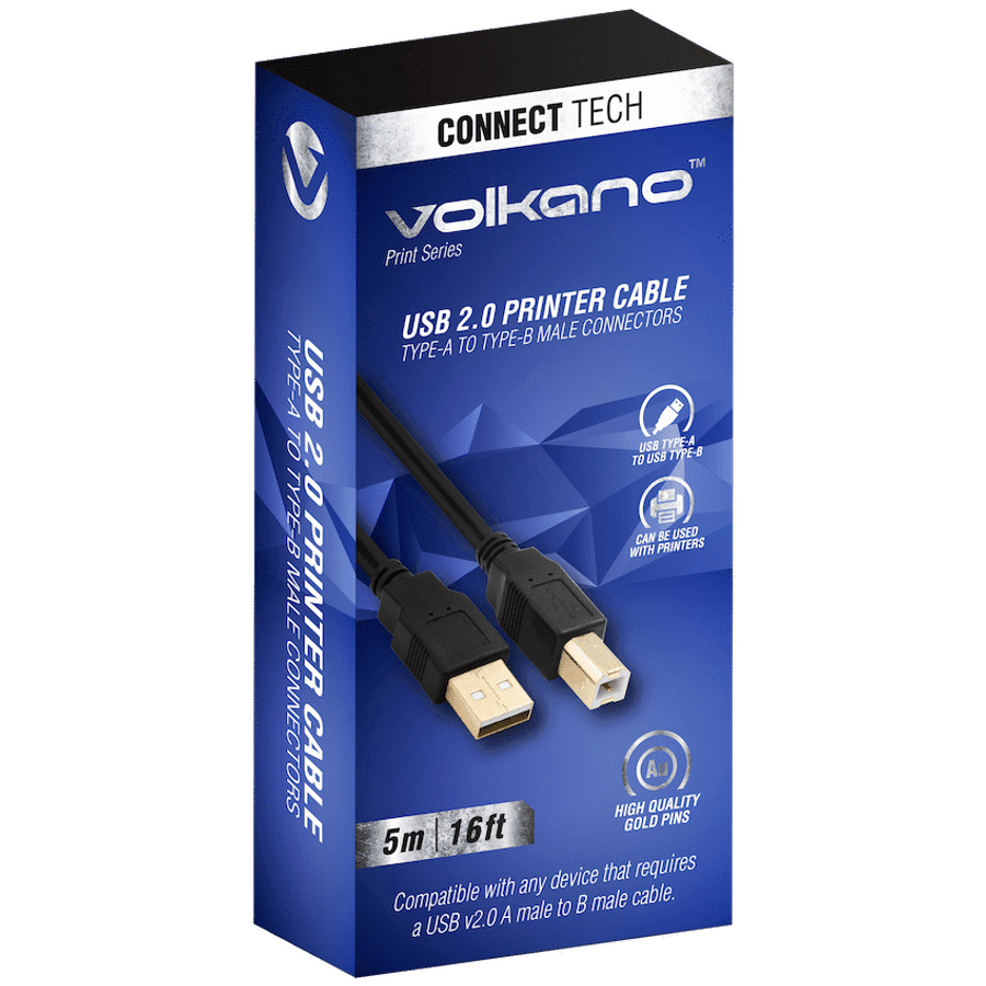 Volkano Print Series USB Printer Cable 5m