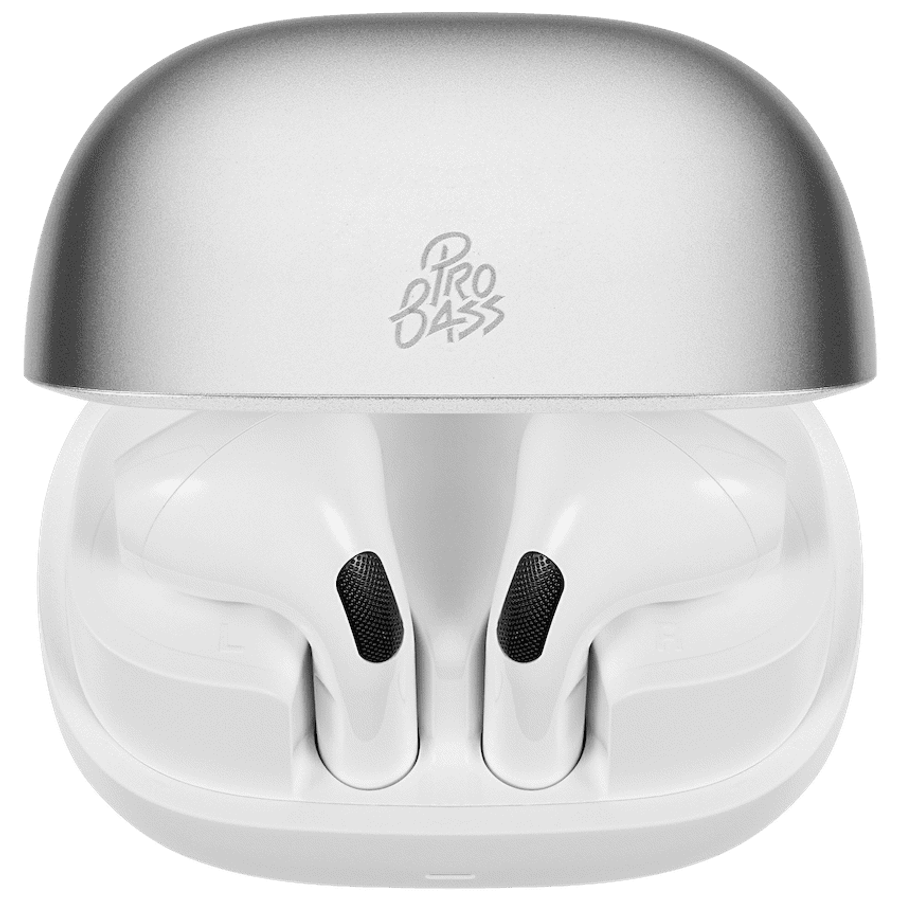 Pro Bass Zest Series TWS Earphones - Silver