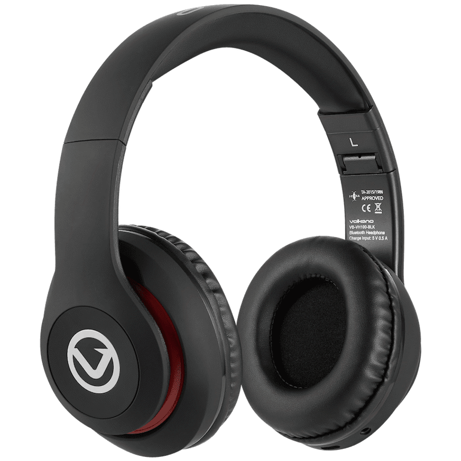 Volkano Impulse Series Bluetooth Headphones - Black