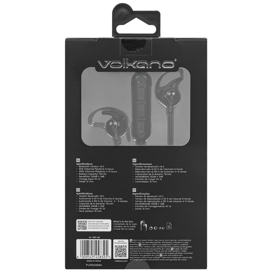 Volkano Titanium Sports Series Bluetooth Earphones