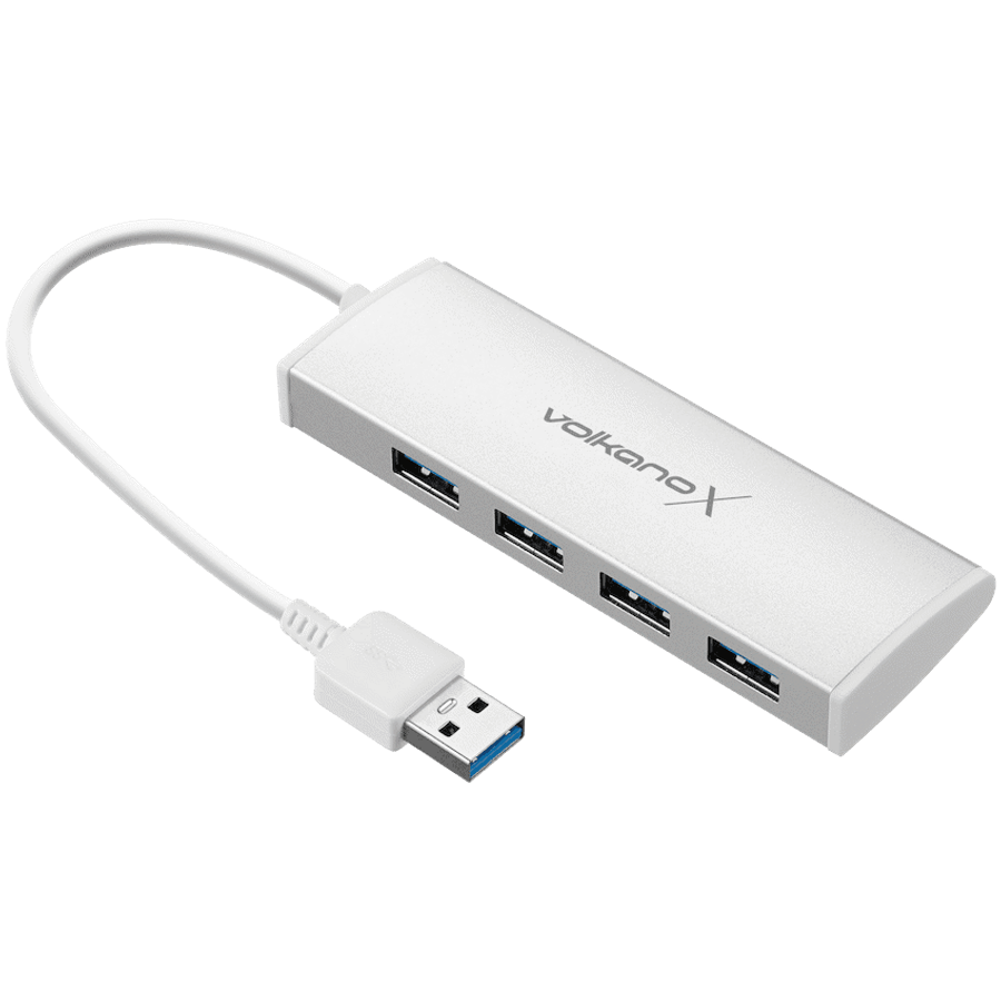 VolkanoX Media Series 4-Port USB Hub with Power Cable