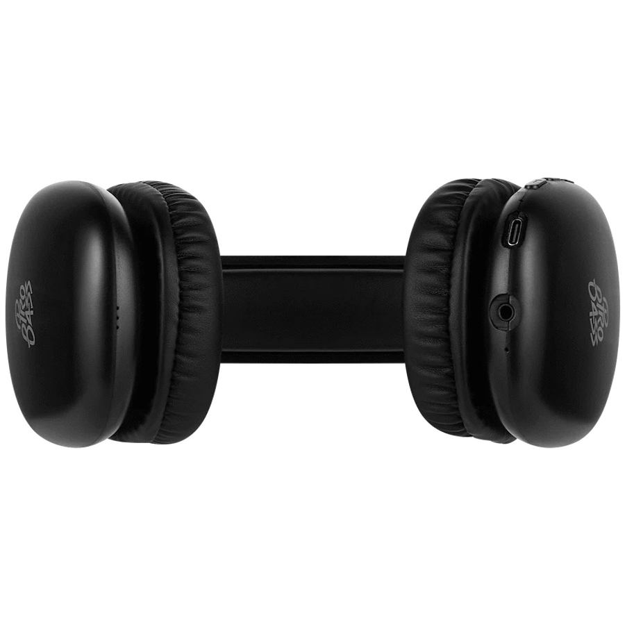 Pro Bass Retro Bluetooth Wireless Headphone with PU Case - Black