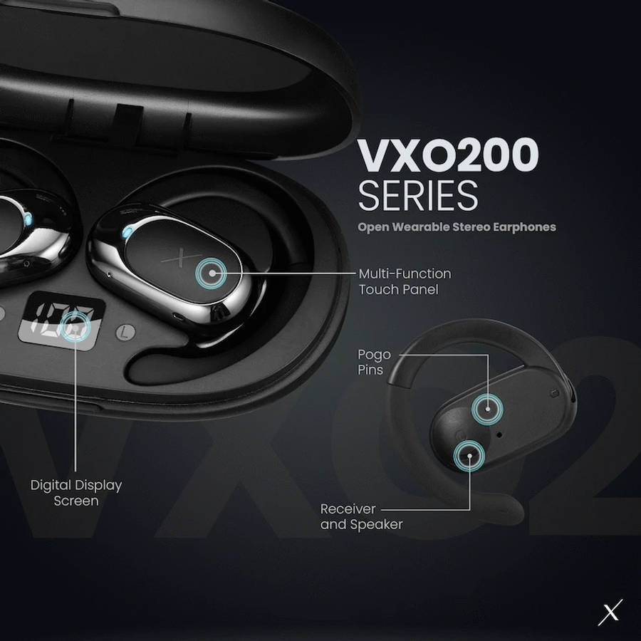 Volkano X VXO200 Open Wearable Stereo Earphones  - Black