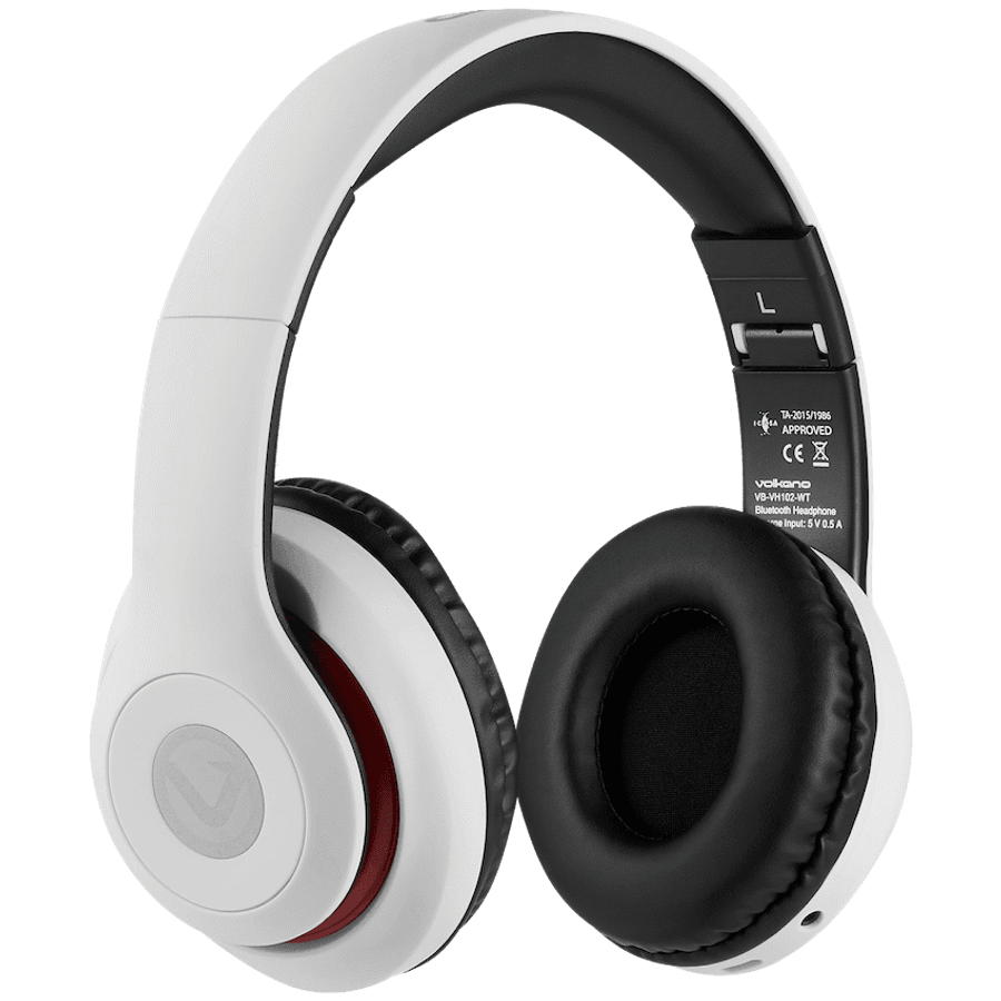 Volkano Impulse Series Bluetooth Headphones - White