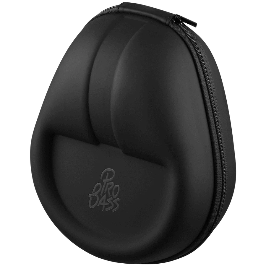 Pro Bass Retro Bluetooth Wireless Headphone with PU Case - Black