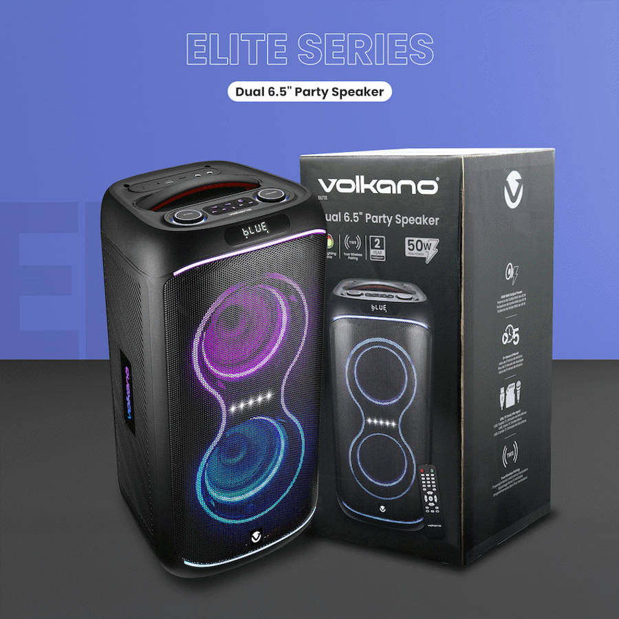 Volkano Elite Series Dual 6.5" Party Speaker