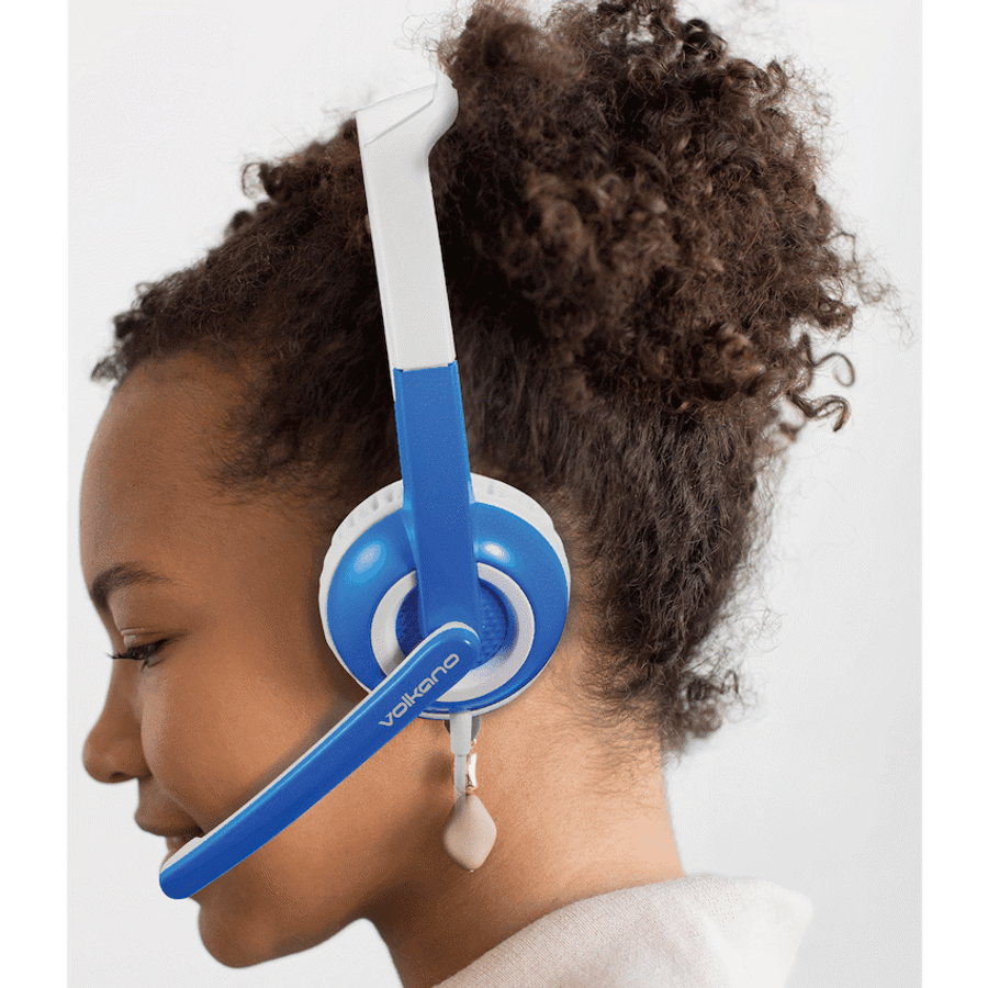 Volkano Kids Chat Junior series headset with mic - Blue