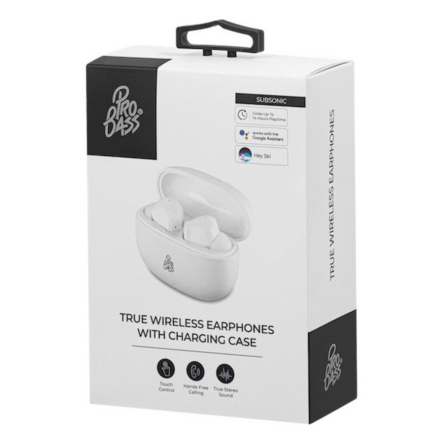 Pro Bass SubSonic TWS Earphone - White