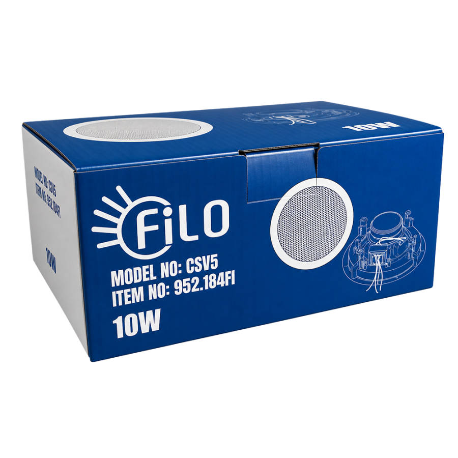 FILO CSV5 CEILING SPEAKER 5.25INCH WHITE 10W 100V