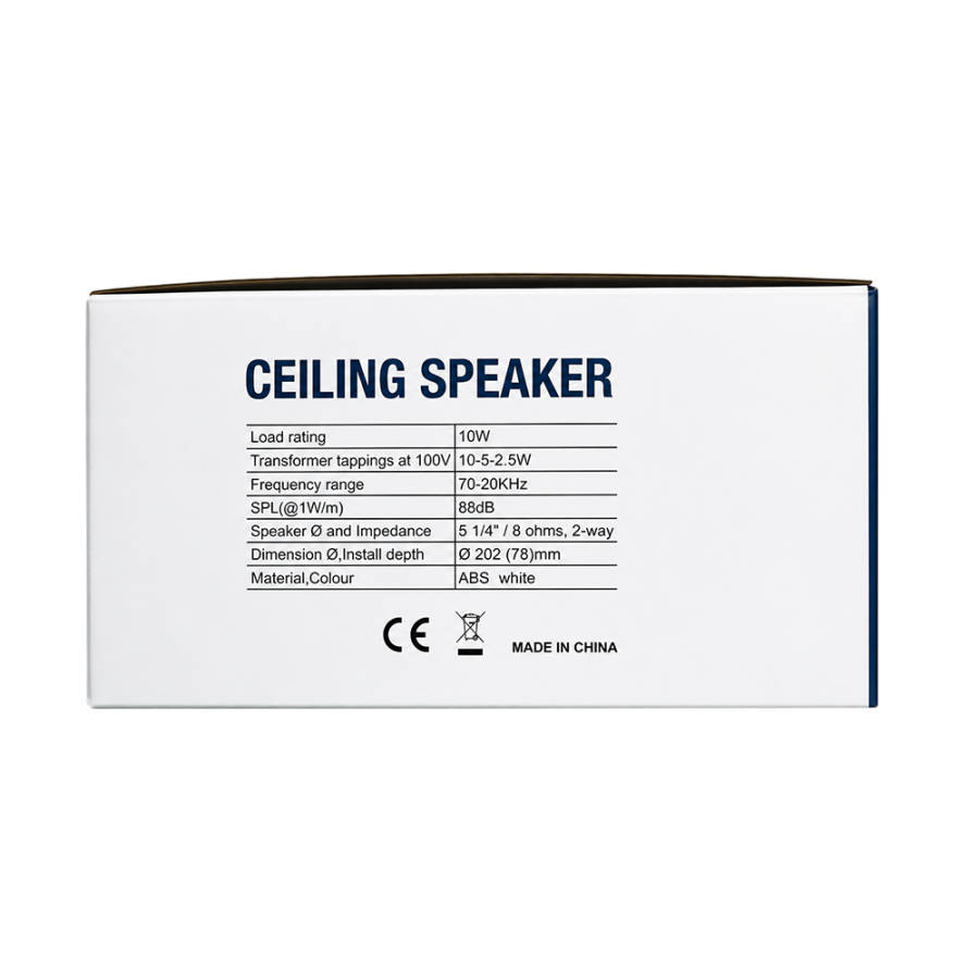 FILO CSV5 CEILING SPEAKER 5.25INCH WHITE 10W 100V