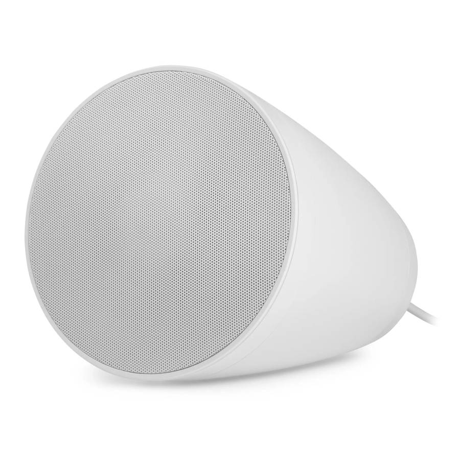 PDM PURITY5W CONE PENDANT SPEAKER 5.25INCH WHITE 30W 100V IP20