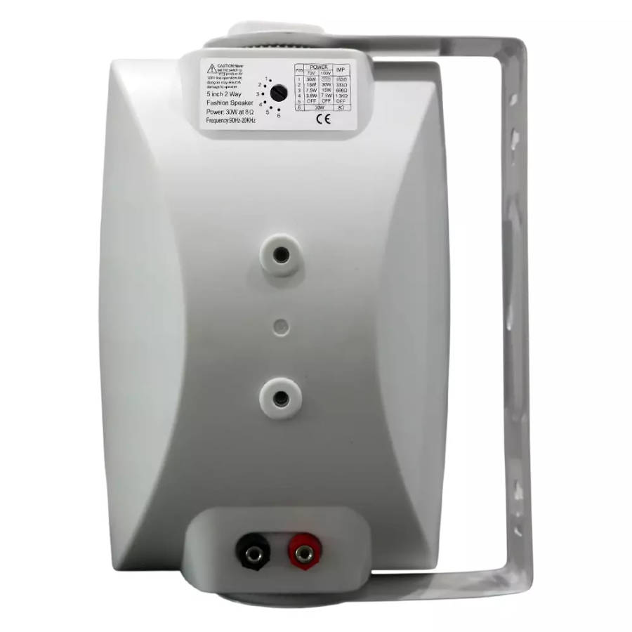 FILO BP5VW PASSIVE WALL MOUNT SPEAKER 5.25INCH WHITE 30W 100V