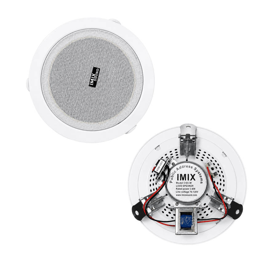 Imix Sound CS5-W Ceiling Speaker (Public Address System) White