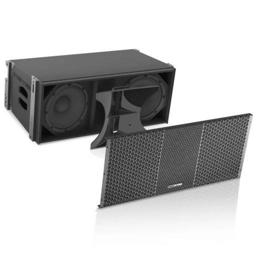 Powerworks ZETHUS Series Dual 10" Powered Line Array Loudspeaker - Pair