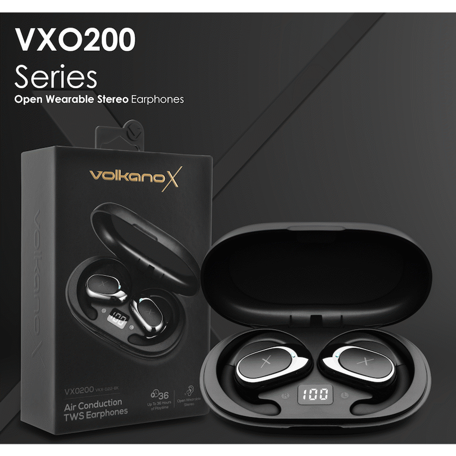 Volkano X VXO200 Open Wearable Stereo Earphones  - Black