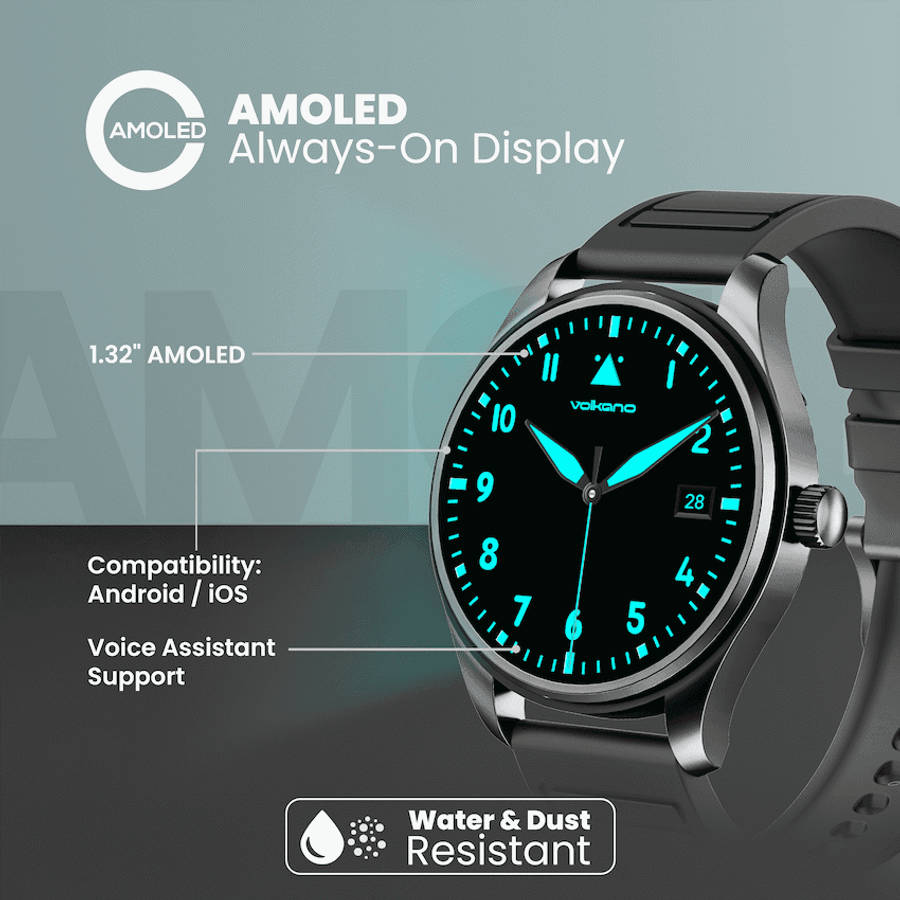 Volkano Eon Series Smartwatch - Black