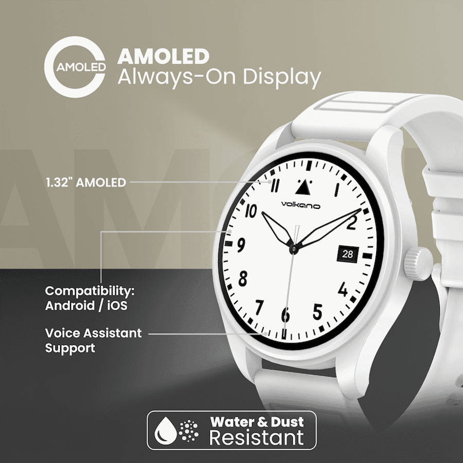 Volkano Eon Series Smartwatch - White
