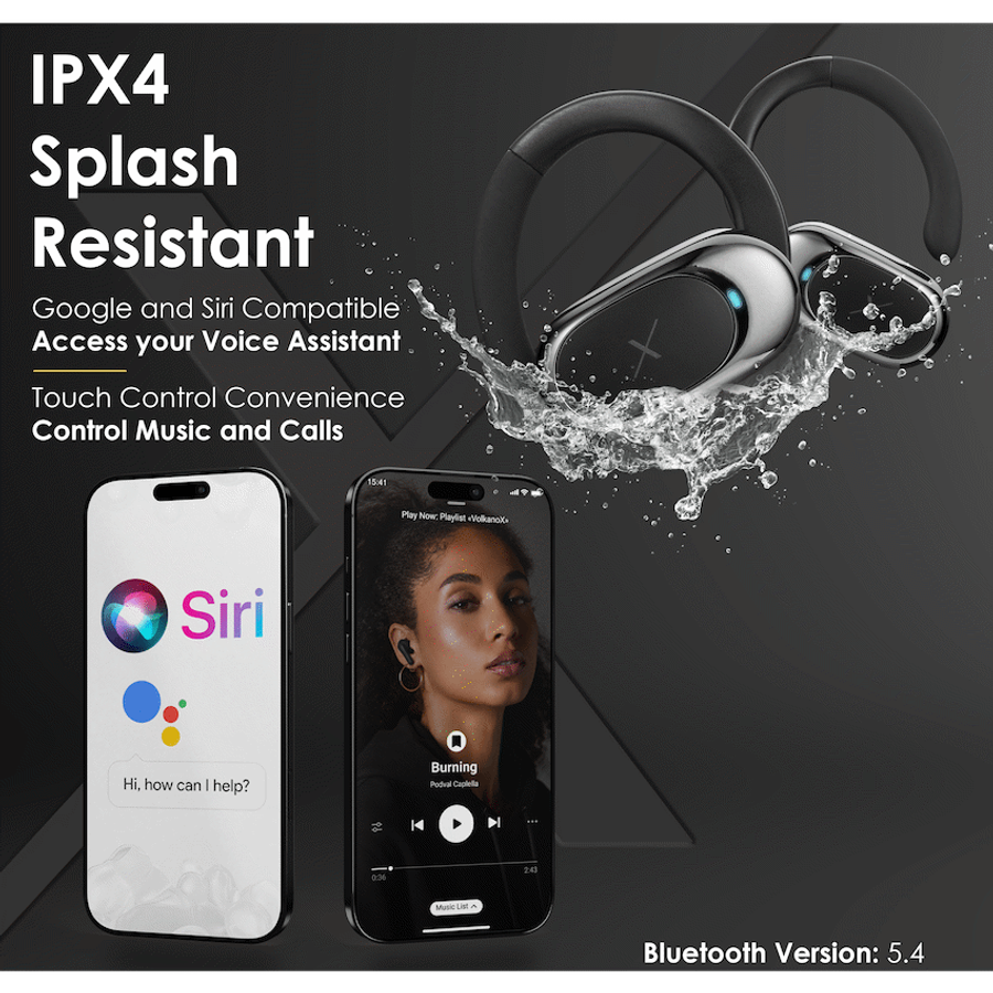 Volkano X VXO200 Open Wearable Stereo Earphones  - Black