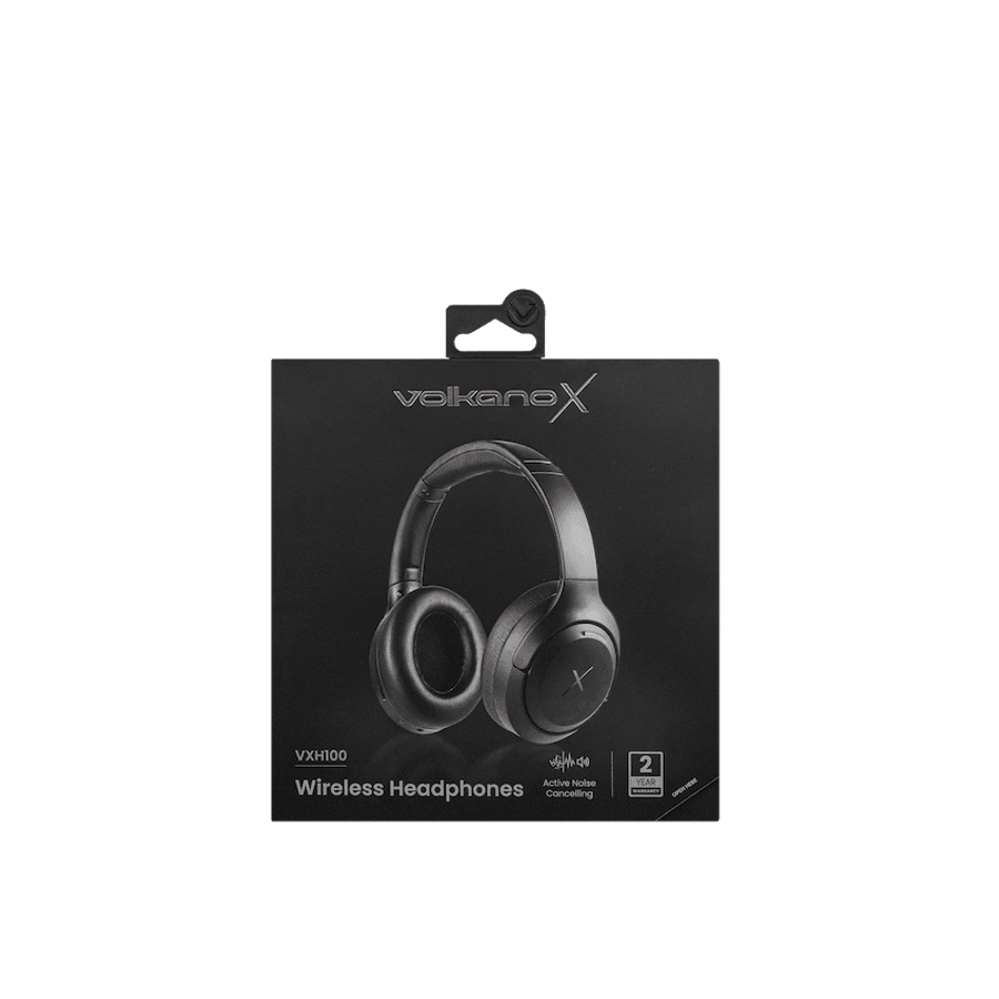 VolkanoX VXH100 Bluetooth Headphones with ANC  - Black