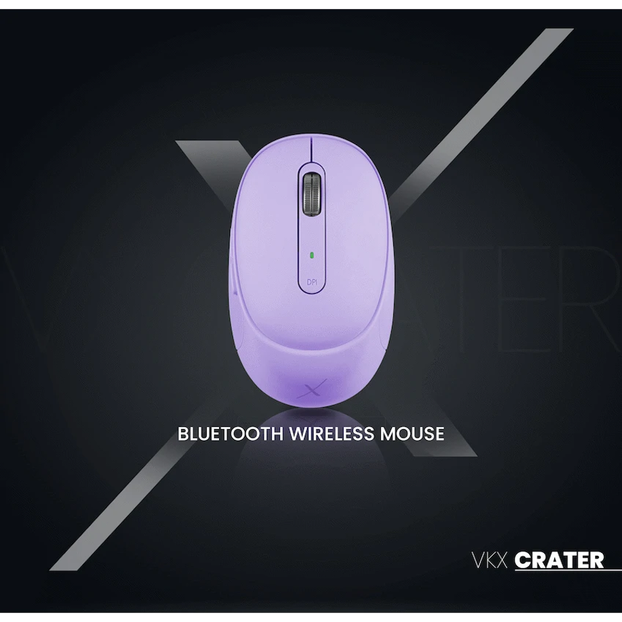 VolkanoX Crater Bluetooth Wireless Mouse - Purple