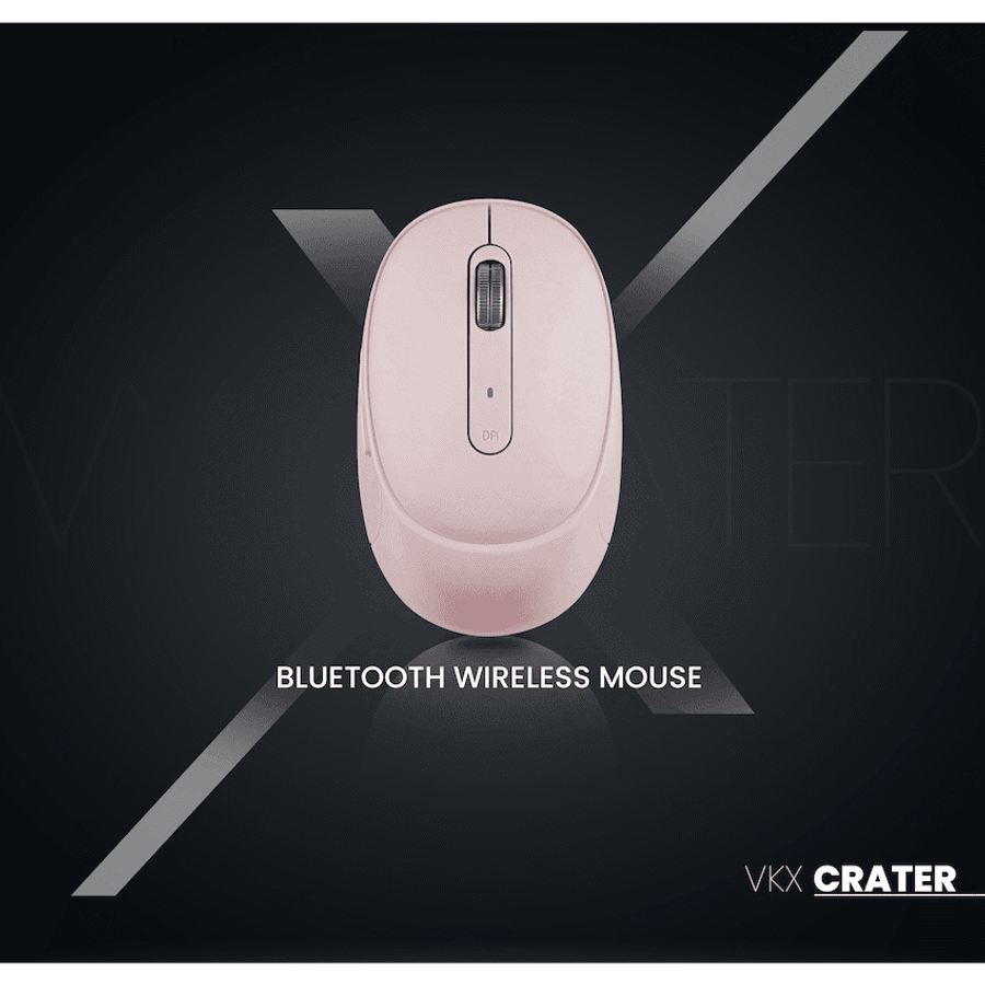 VolkanoX Crater Bluetooth Wireless Mouse - Rose