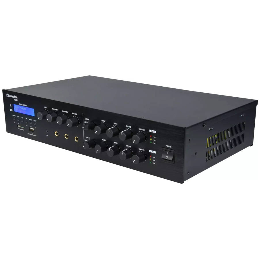 ADASTRA V-242 MIXER AMPLIFIER 2x 240W FM/USB/SD/BT/DAB+ 100V 2 ZONE