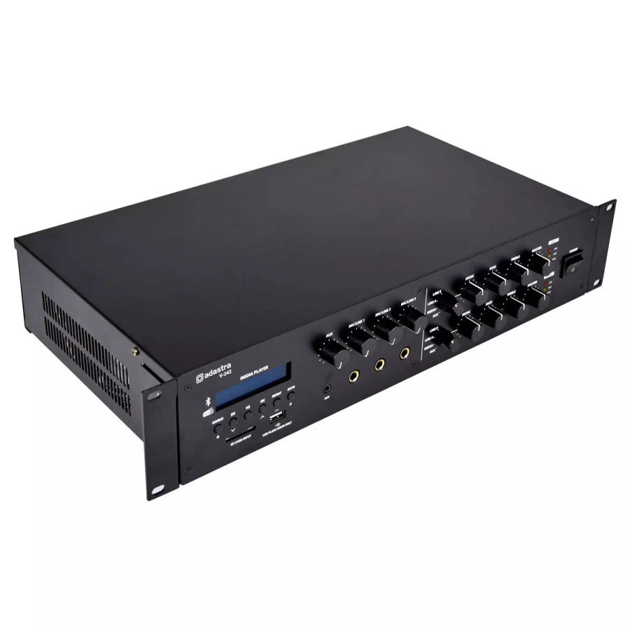 ADASTRA V-242 MIXER AMPLIFIER 2x 240W FM/USB/SD/BT/DAB+ 100V 2 ZONE
