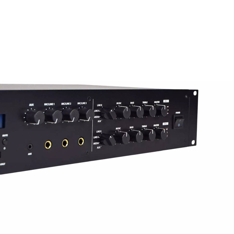 ADASTRA V-242 MIXER AMPLIFIER 2x 240W FM/USB/SD/BT/DAB+ 100V 2 ZONE