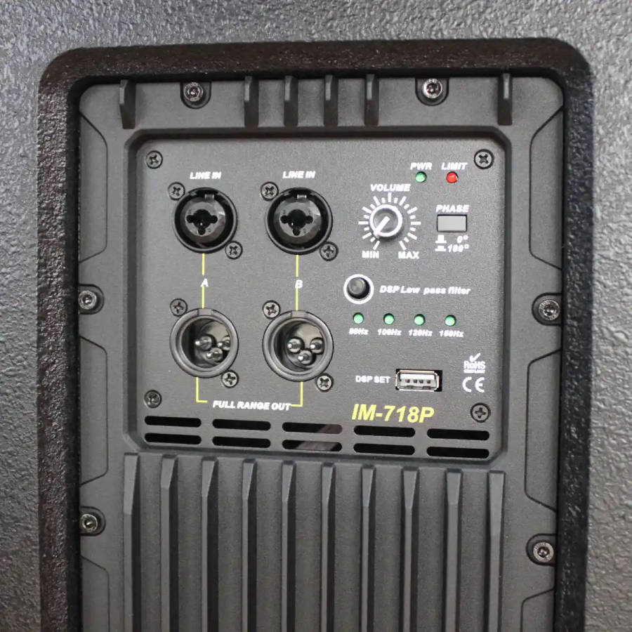 Imix IM718P 2400W Active Subwoofer