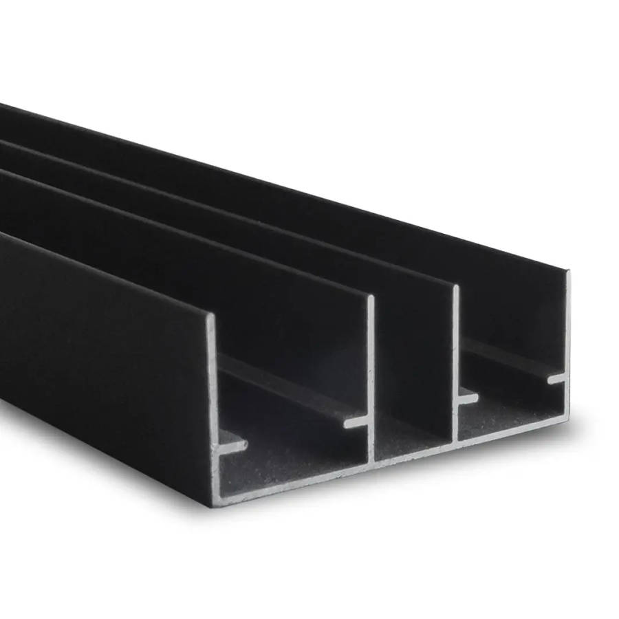 Sliding Door System Top Profile Black 2 M
