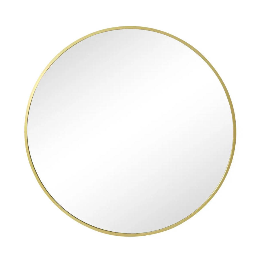 Round Gold Frame Mirror 600mm