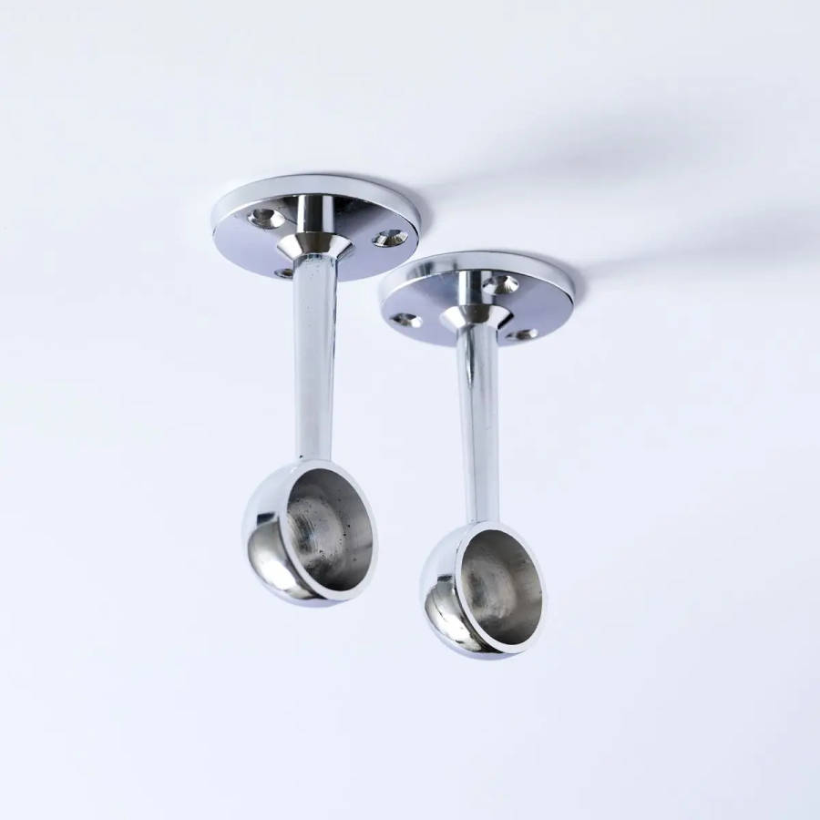 Towel Rail Bracket Chrome-plated 25mm 2-piece