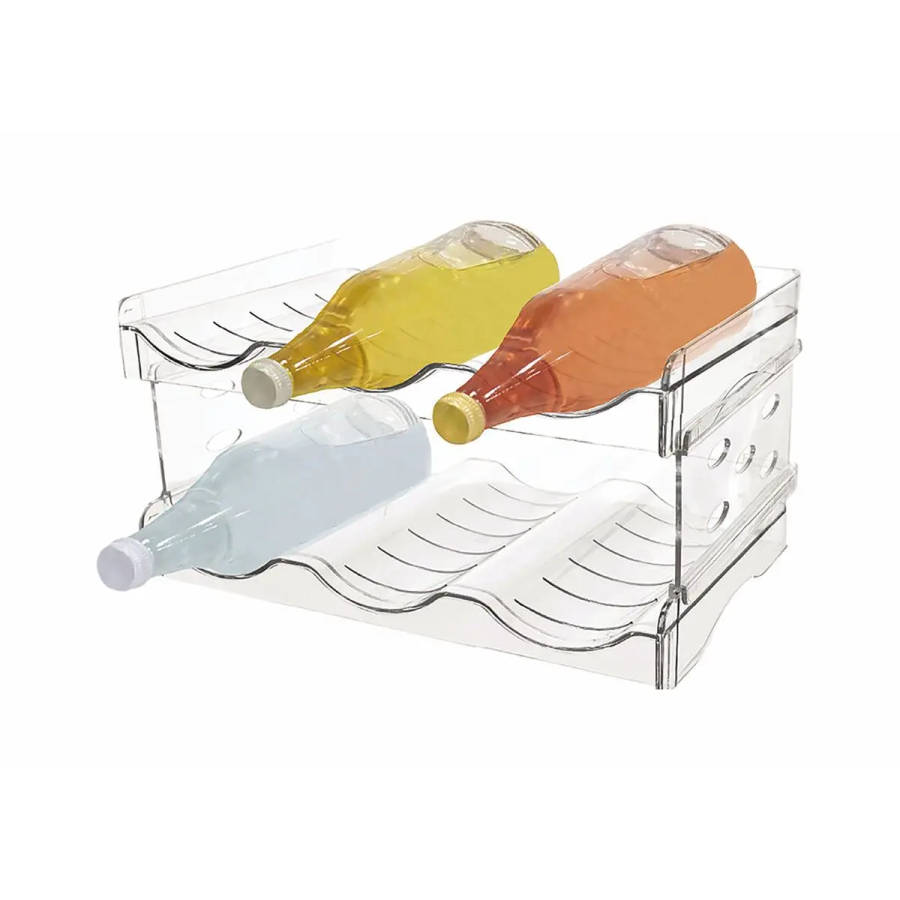Bottle Rack 2 Tier Clear