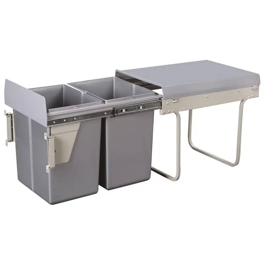 Double Pull Out Bin With Front Connector 2 X 20 Litre
