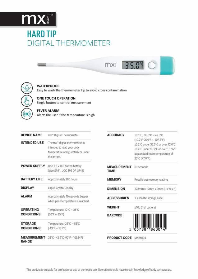 MX Digital Thermometer