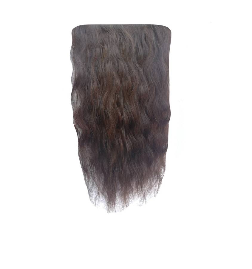 3 Piece 60cm Full Head Clip-on Hair Extensions XXL - Jet Black (1)