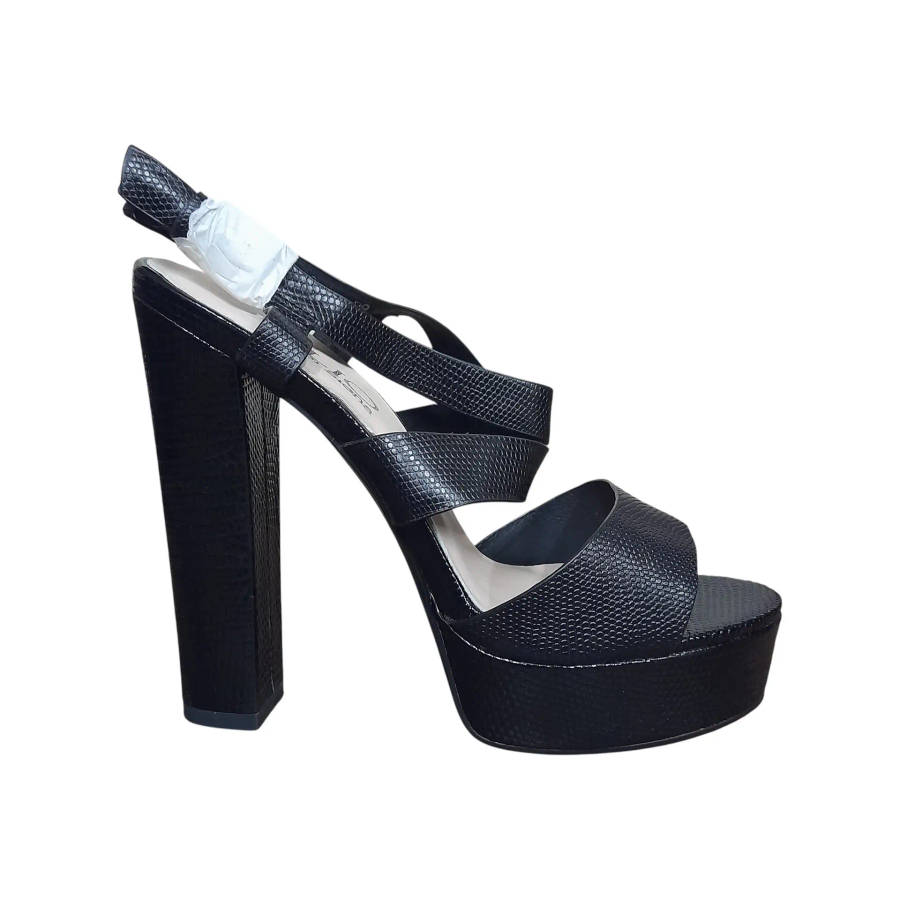 Palio De Siena Black Platform Heels